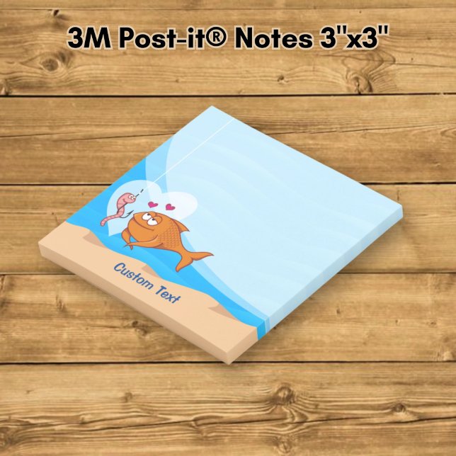 Fish and Bait in Love Post-it Notes (Creator Uploaded)
