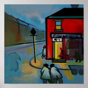 FISH AND CHIP SHOP POSTER