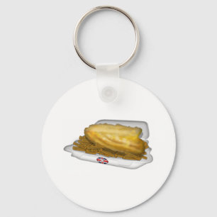 Fish and Chips Keychain