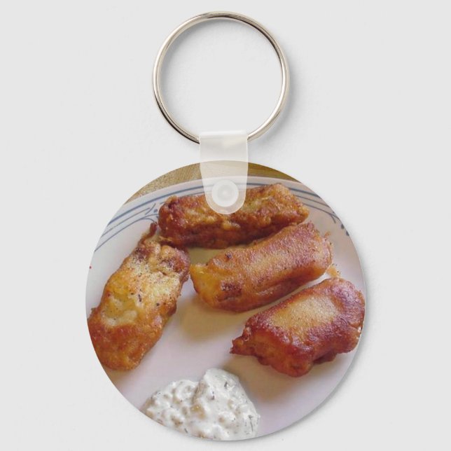 Fish And Chips Keychain (Front)
