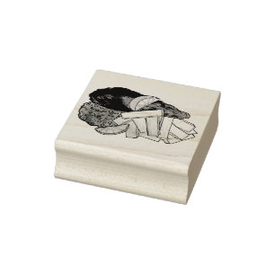 Fish and Chips Peas British Pub Chip Shop Takeaway Rubber Stamp