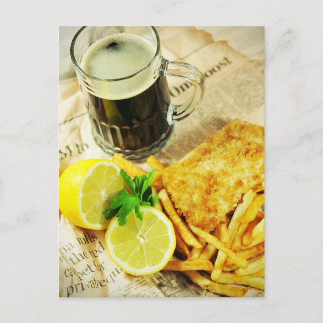 Fish and chips postcard (Front)
