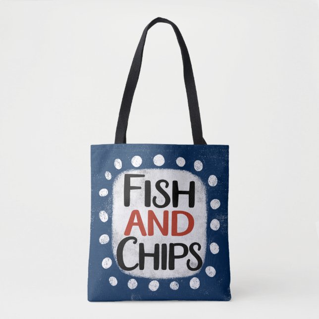 Fish And Chips Tote Bag (Front)