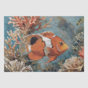Fish and Coral Acrylic Painting Tissue Paper
