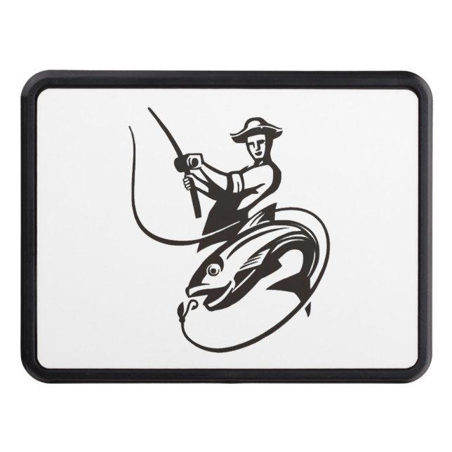 Fish And Fishing Trailer Hitch Cover (Front)
