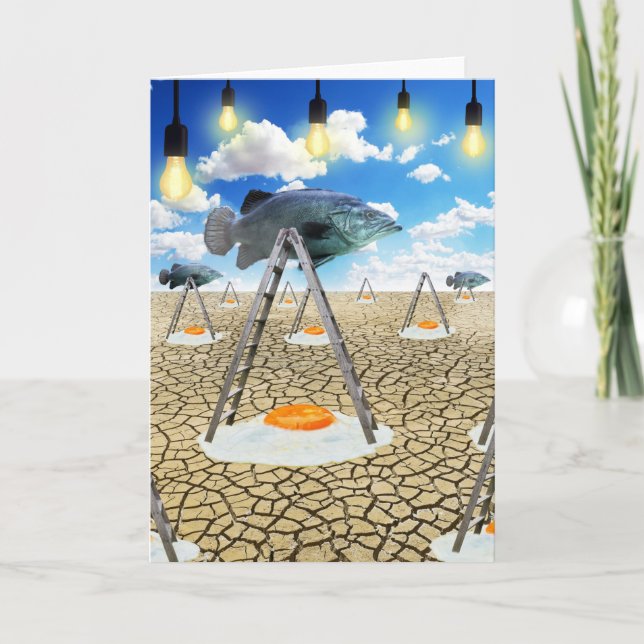 Fish and Fried Eggs Card (Front)