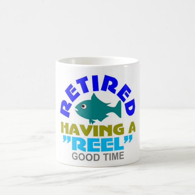 fish and fun retirement coffee mug (Center)