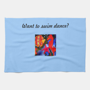 Fish And Seahorse Kitchen Towel