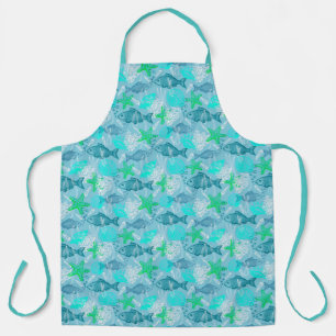 Fish and shells apron