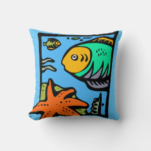 Fish and Star Fish Pillow