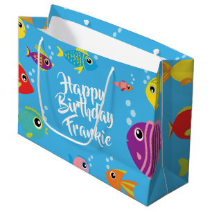 Fish Aquarium 1st Birthday Gift Bag