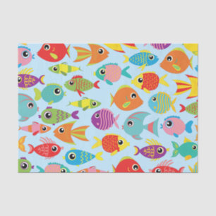 Fish Aquarium 1st Birthday Party Tissue Paper