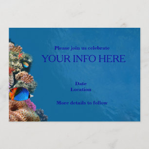 Fish aquarium card