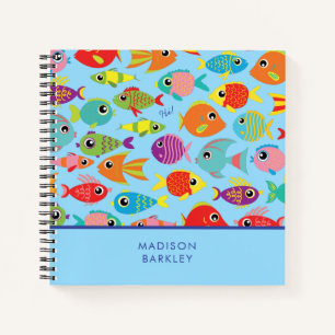 Fish Aquarium Tropical Cute Kid's Notebook