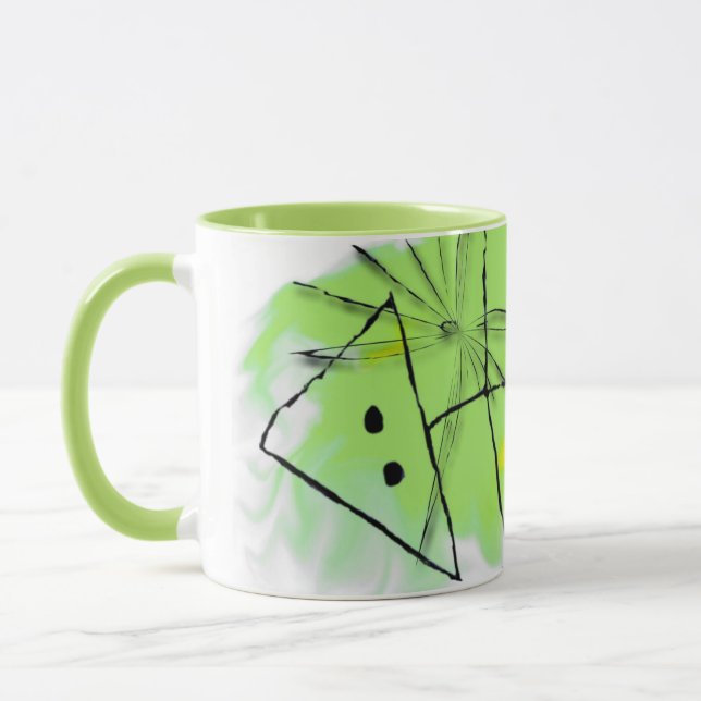 Fish Art Ceramic Mug (Left)