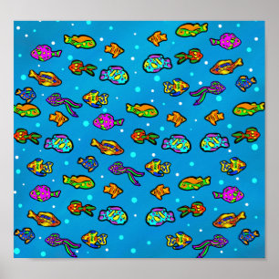 Fish Art Poster