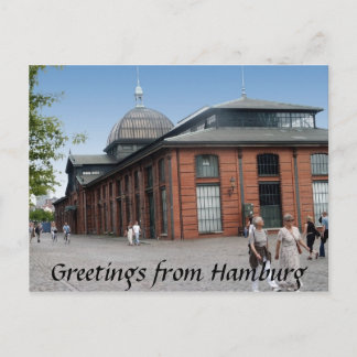 Fish Auction Hall Postcard