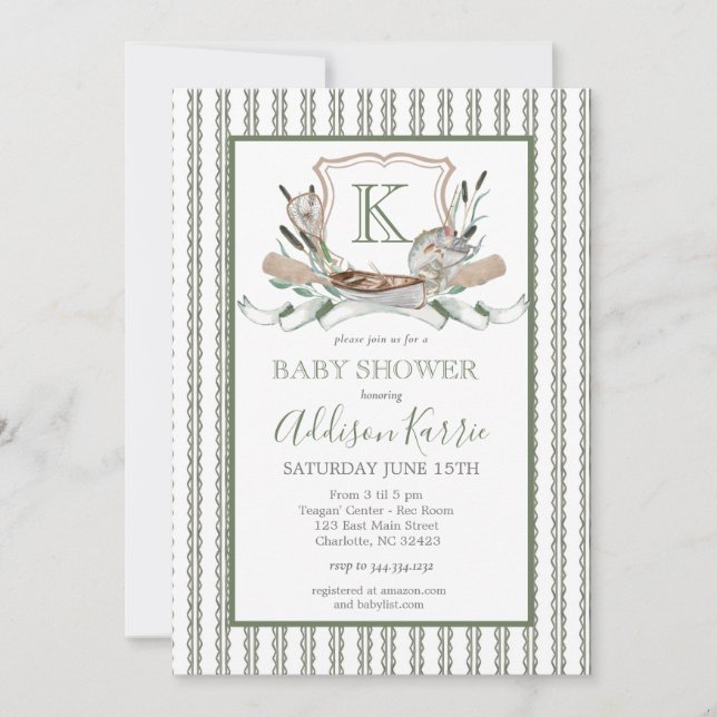 Fish Baby shower invitation  (Front)