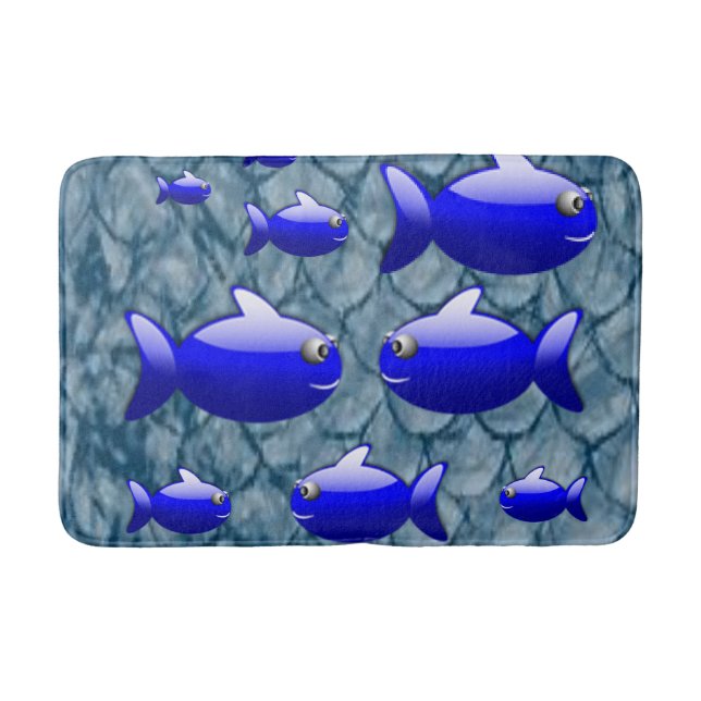 Fish Bathroom Bathmat (Front)