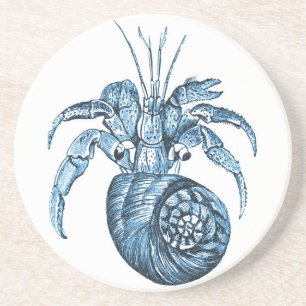 Fish beach ocean coastal nautical sea blue gifts coaster