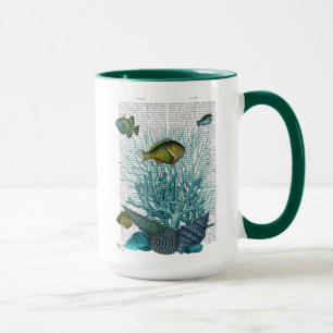 Fish, Blue Shells and Corals Mug