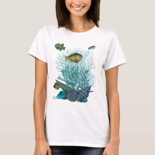 Fish Blue Shells and Corals T-Shirt
