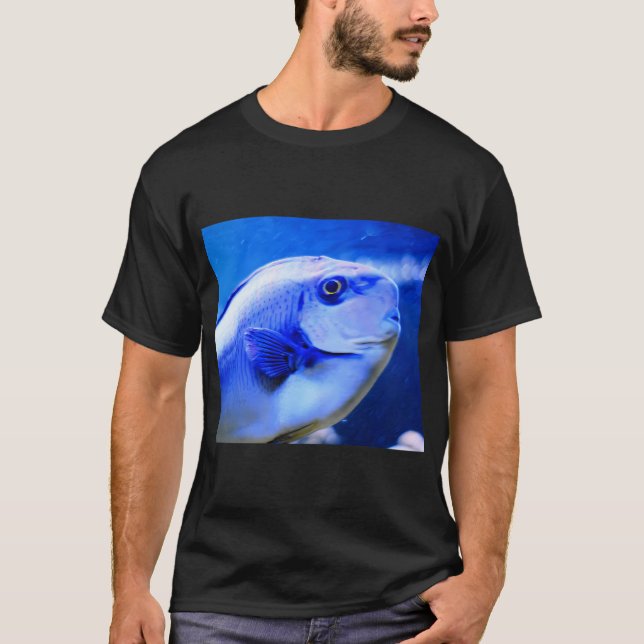Fish, blue Tropical Fish T-Shirt (Front)