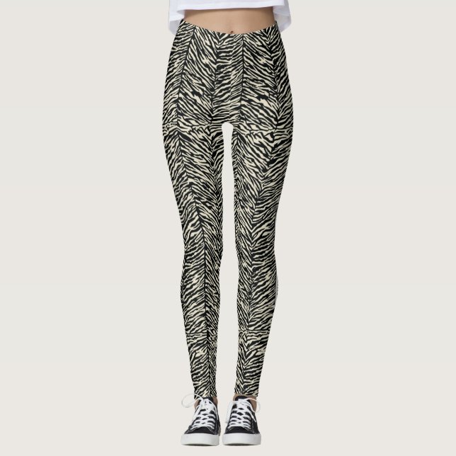 Fish bones pattern leggings (Front)