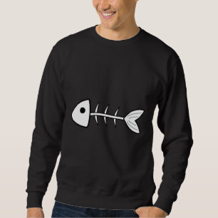 Fish Bones White Sweatshirt