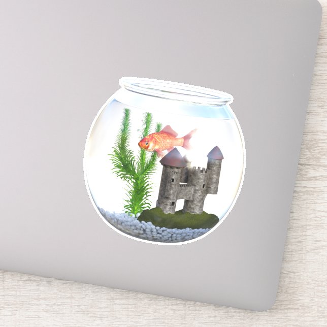 Fish bowl gold fish aquarium cute (Detail)