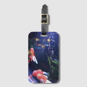 Fish bowl photo luggage tag