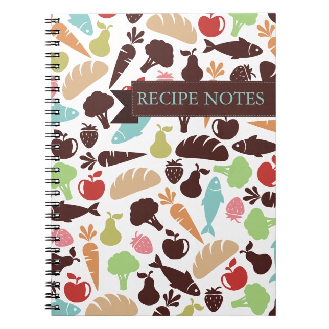 Fish bread fruit vegetable food chef catering notebook (Front)