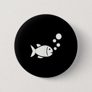 Fish Bubbles 2 Inch Round Button
