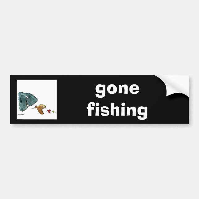 fish bumper sticker (Front)