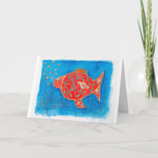 Fish can fall in love, too! card