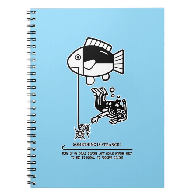 Fish catch humans notebook (Front)