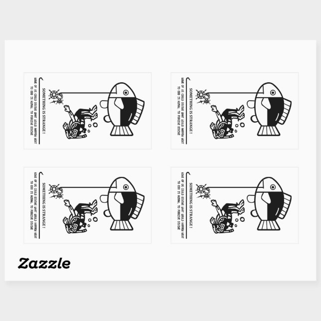 Fish catch humans sticker (Sheet)