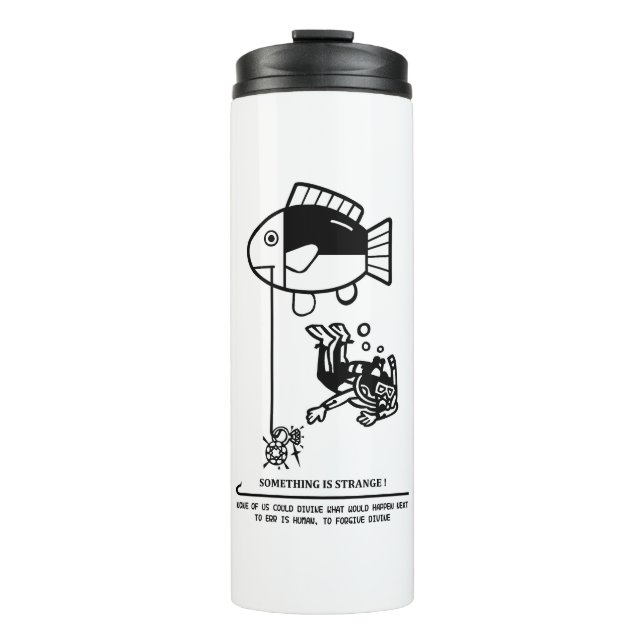 Fish catch humans thermal tumbler (Front)