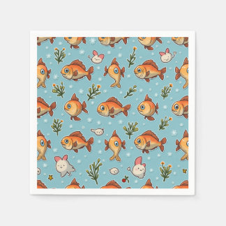 fish character napkin