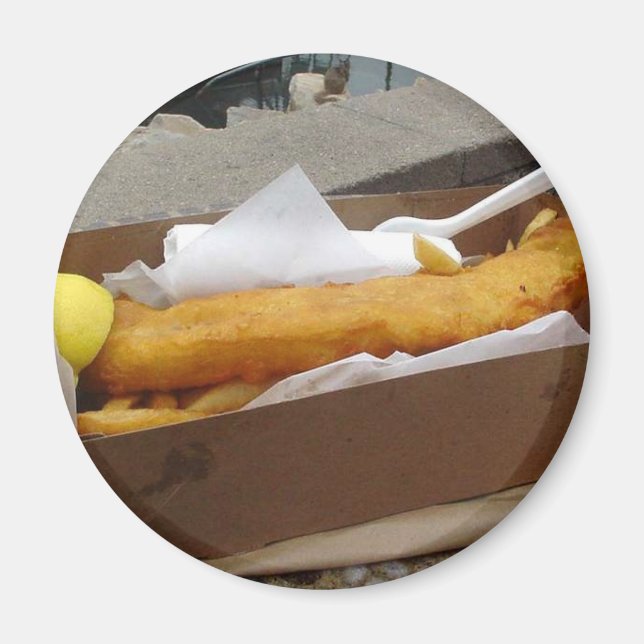 Fish Chips Magnet (Front)