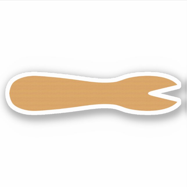 Fish & Chips Shop Wooden Fork (Front)