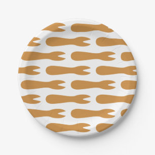 Fish & Chips Shop Wooden Fork Paper Plate