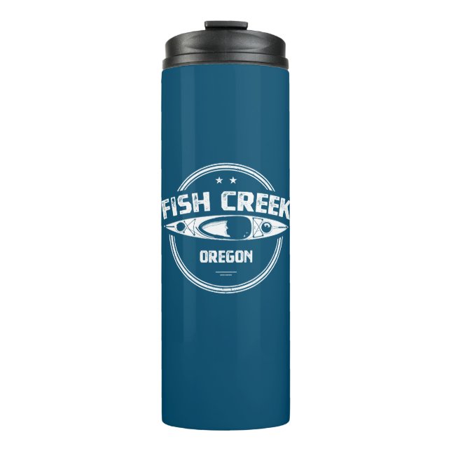 Fish Creek Oregon Kayak Thermal Tumbler (Front)
