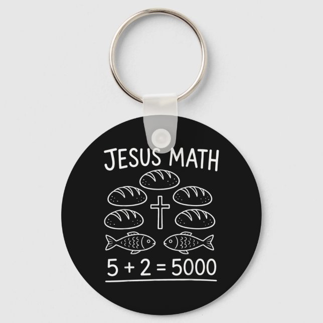 Fish Cross Miracle Funny Keychain (Front)
