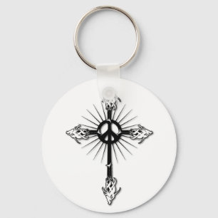 Fish-Cross-Peace Keychain