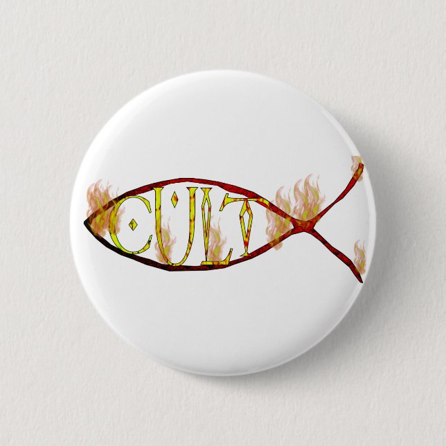 Fish Cult 2 Inch Round Button (Front)