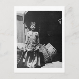 Fish Dealer's Daughter - Vintage Photo Postcard