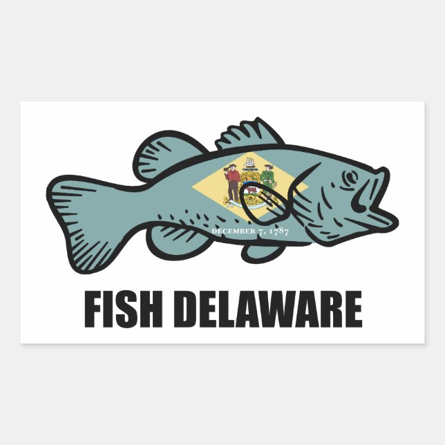 Fish Delaware Sticker (Front)