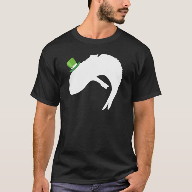 Fish Dragon Leprechaun Irish St Patrick Day T-Shirt (Front)