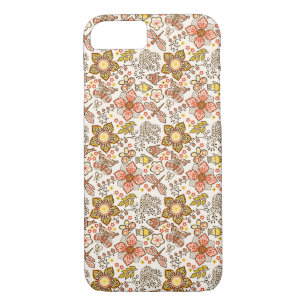 Fish Dragonfly Flower Orange Yellow Pattern Case-Mate iPhone Case